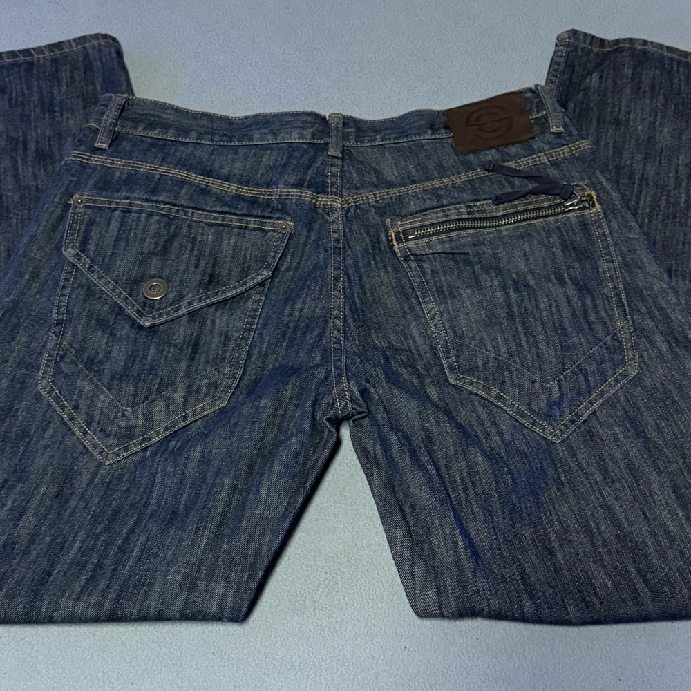 Sean John Dark Blue Straight Jeans